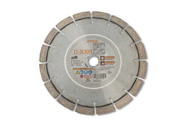 Stihl D-X 100 Diamond Wheel for Hard Stone/Concrete - Premium Grade for sale at Carroll's Service Center