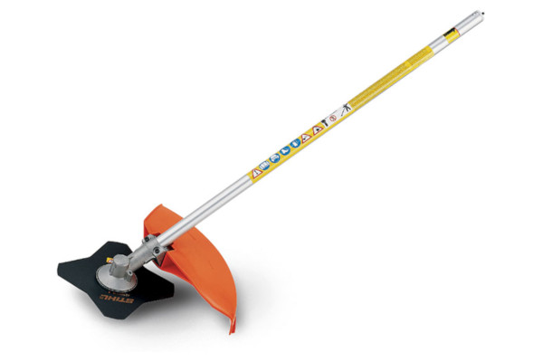 Stihl FS-KM Brushcutter with 4 Tooth Grass Blade for sale at Carroll's Service Center