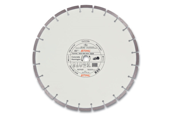 Stihl | Diamond Wheels | Model D-B 20 Diamond Wheel For Concrete - Quality Grade for sale at Carroll's Service Center