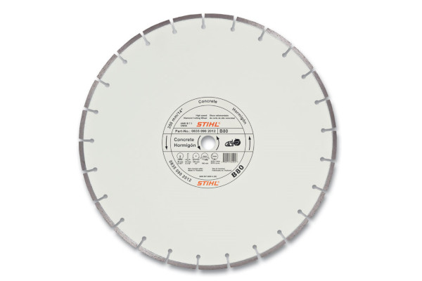 Stihl D-B 80 Diamond Wheel For Concrete - Premium Grade for sale at Carroll's Service Center