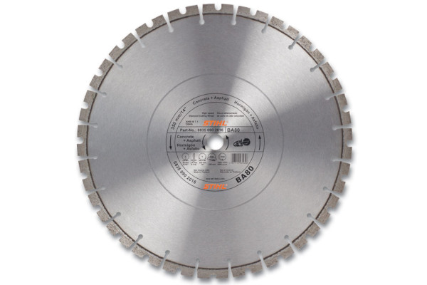 Stihl | Diamond Wheels | Model D-BA 80 Diamond Wheel For Asphalt/Concrete - Premium Grade for sale at Carroll's Service Center