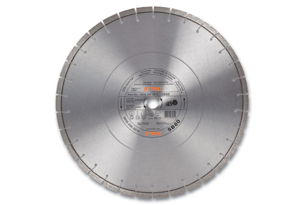 Stihl D-SB 80 Diamond Wheel For Hard Stone/Concrete - Premium Grade for sale at Carroll's Service Center